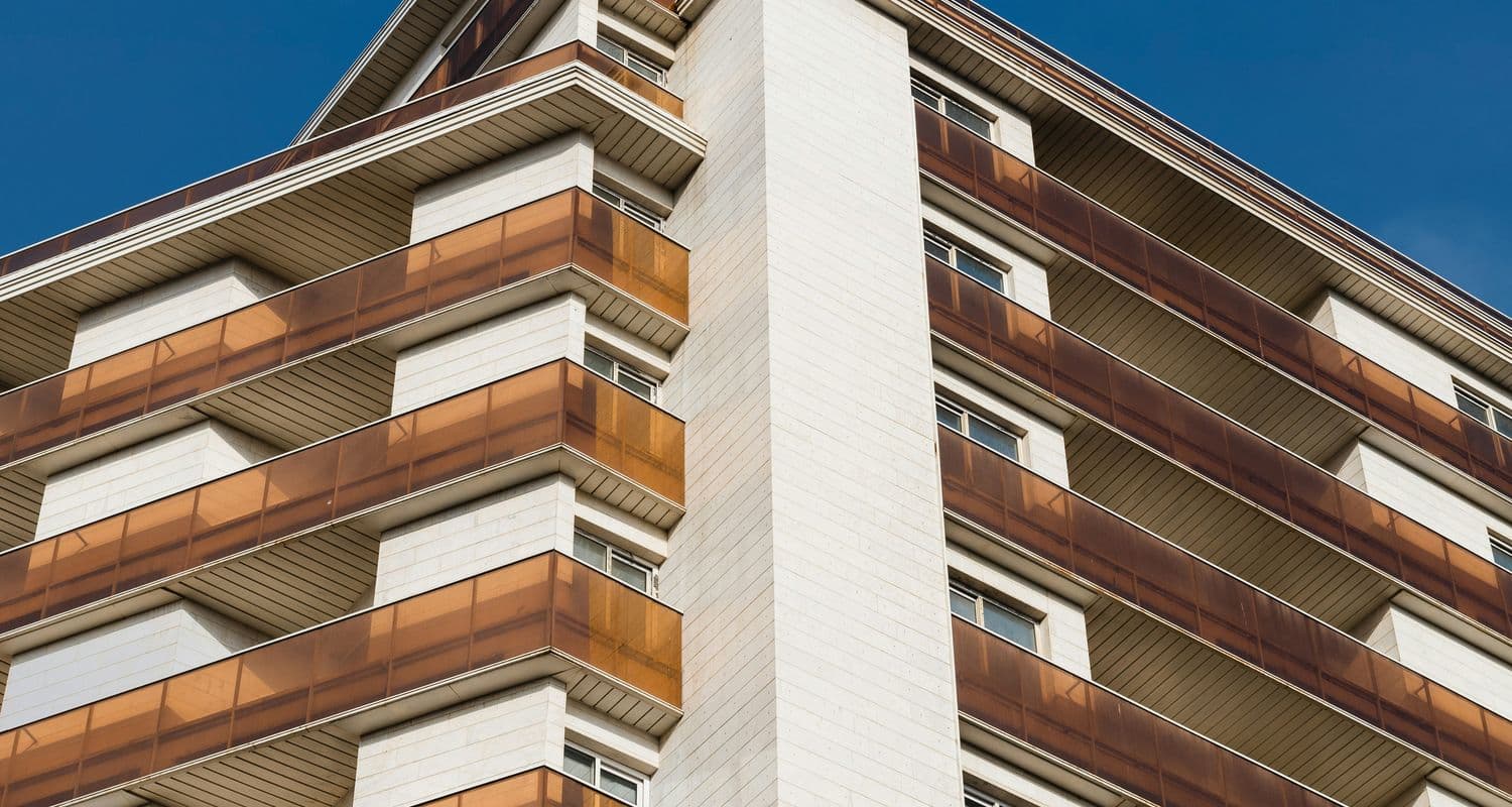 A modern apartment building elevation